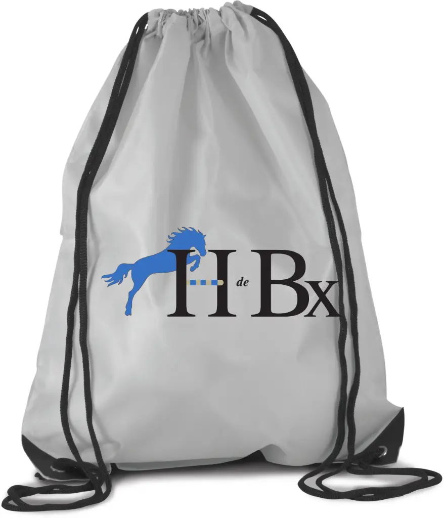 [KI0104 HDB GLACIERGREY] Sac cordon personnalisé HDB