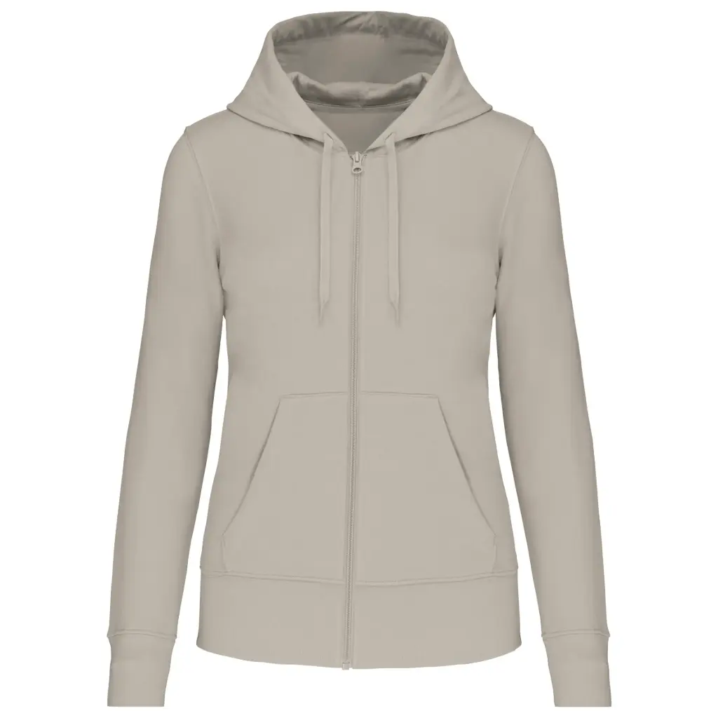 Sweat-shirt Ecoresponsable zippé capuche femme (pack) (XS, Noir, Non)